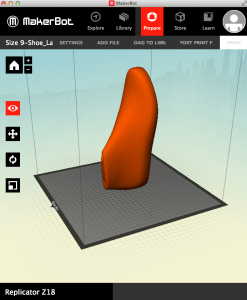 Build a shoe last with a 3D printer