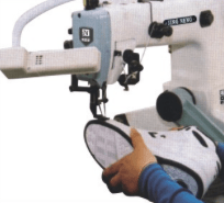 machine to attach the shoe bottom to the uppers