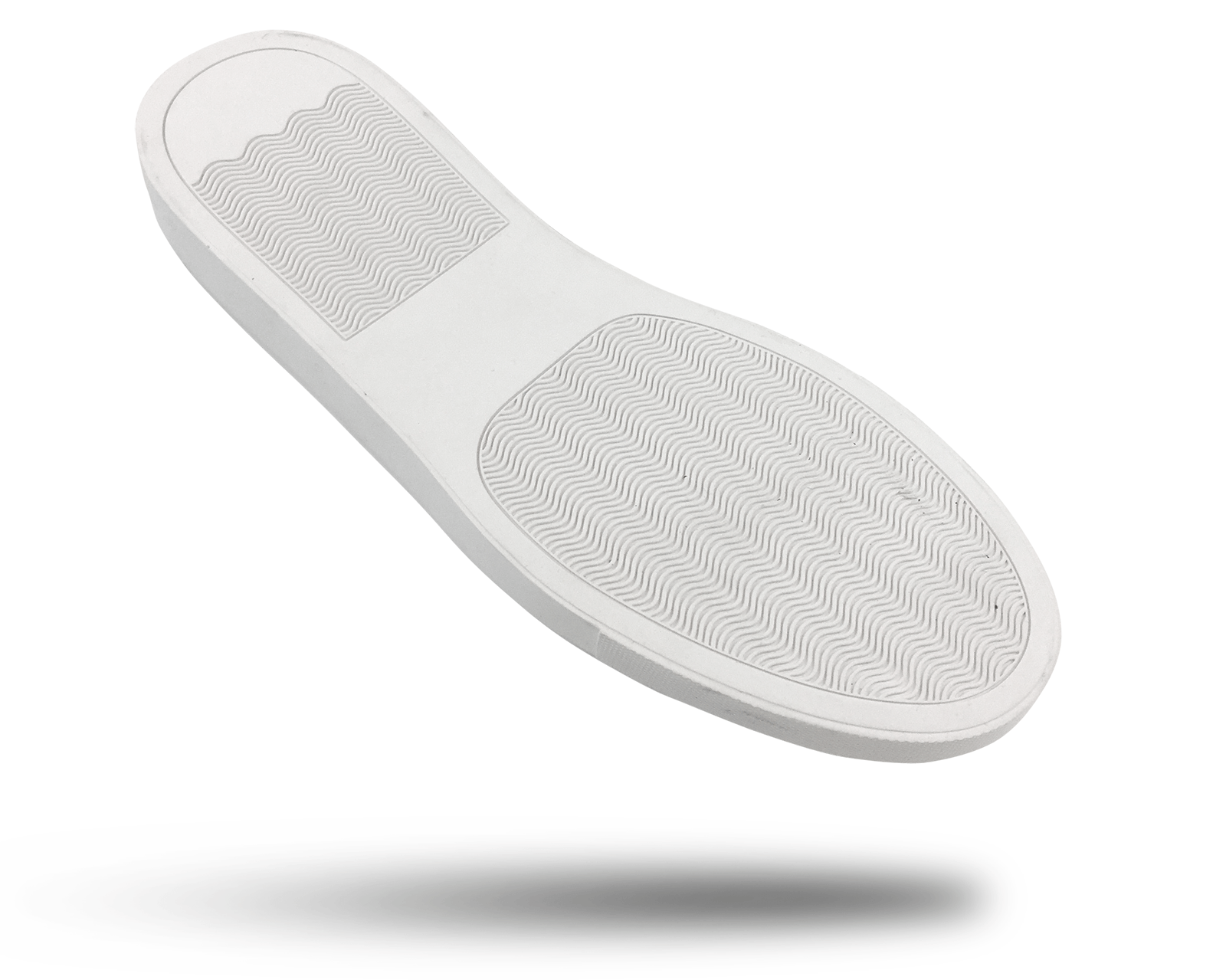 Rubber cupsole outsole Faux vulcanized Margom styling. Egg crate cushioning. DIY resole